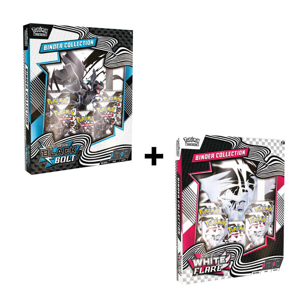 Black Bolt + White Flare - Binder Collection COMBO LIMIT 1 (Pokemon TCG)