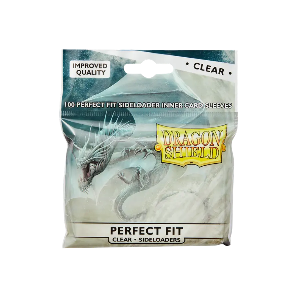Dragon Shield Standard Perfect Fit Sideloaders Sleeves Clear (100 count)