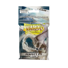 Load image into Gallery viewer, Dragon Shield Standard Perfect Fit Inner Card Sleeves Clear (100 count)
