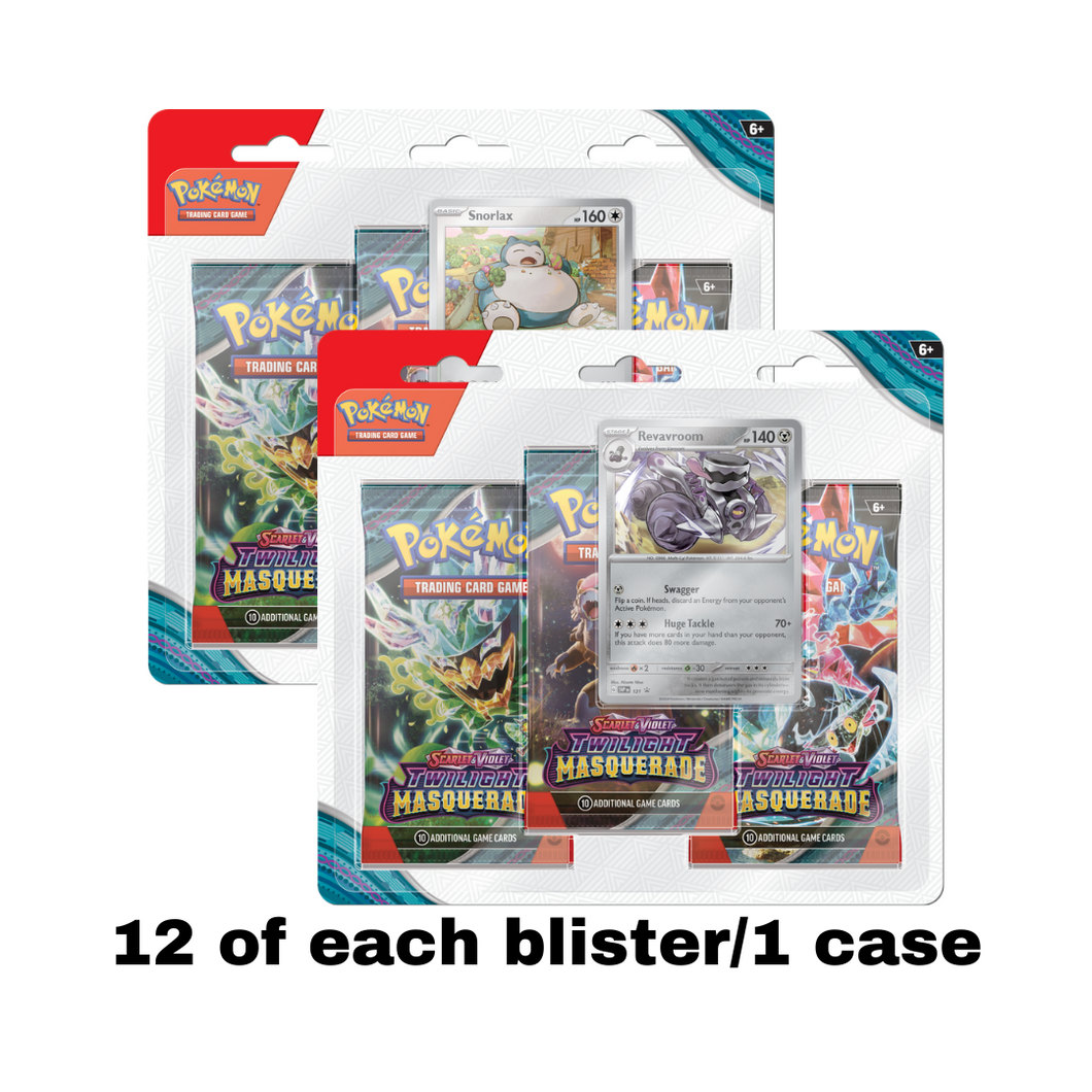 Twilight Masquerade - 3 Pack Blister SV06 Case (Pokemon)