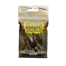 Load image into Gallery viewer, Dragon Shield Standard Perfect Fit Inner Card Sleeves Smoke (100 count)
