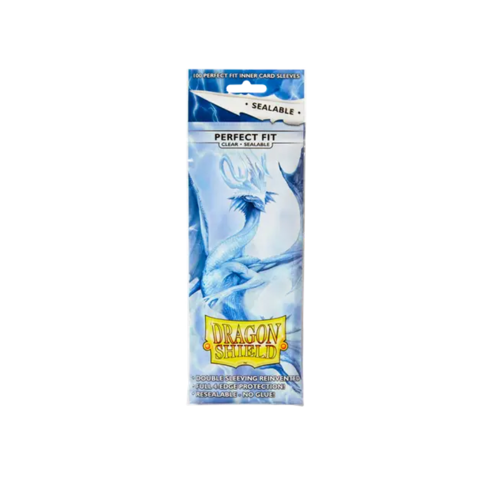 Dragon Shield Standard Sealable Perfect Fit Sleeves Clear (100 count)