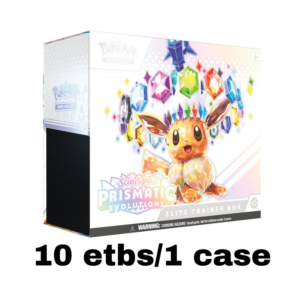 Prismatic Evolutions - Elite Trainer Box SV8.5 Case (Pokemon TCG)